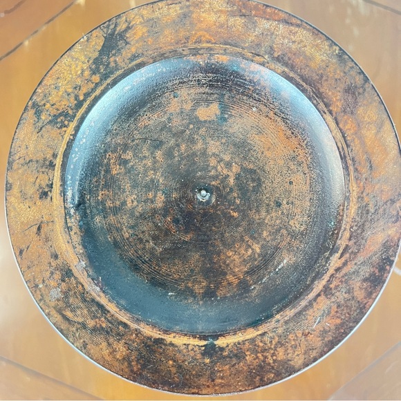 Vintage 10 inch Tall Metal Candle Holder Candlestick Rustic Decor - Picture 9 of 10